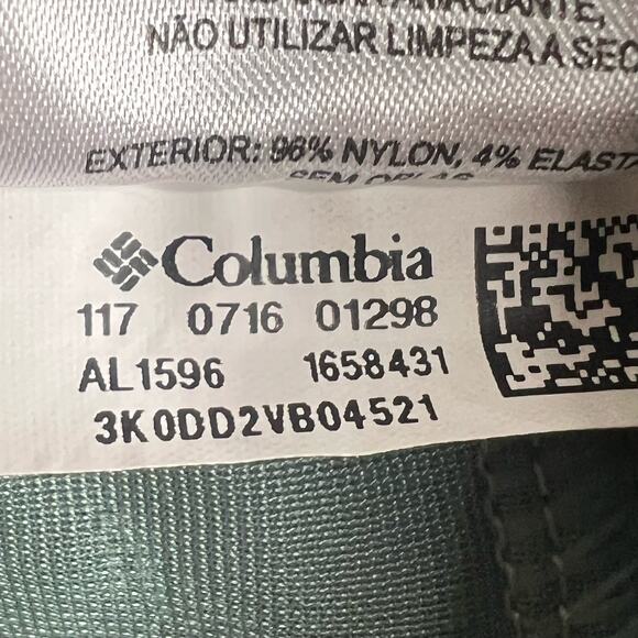 COLUMBIA Anytime Casual Ankle Pant Omni-Shield Cropped Mid Rise Green Size Small - Picture 7 of 10